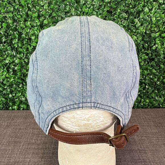 Supreme Denim Washed Chino Twill Camp Cap Hat Jean Box Logo Made In USA Gift - Picture 3 of 10